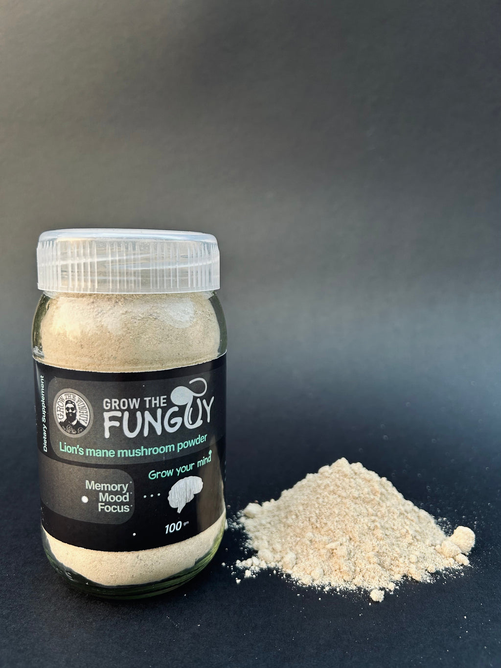 Organic Lion's Mane Powder - 100g | Premium Quality, Brain-Boosting Superfood | Grown in India - growthefunguy