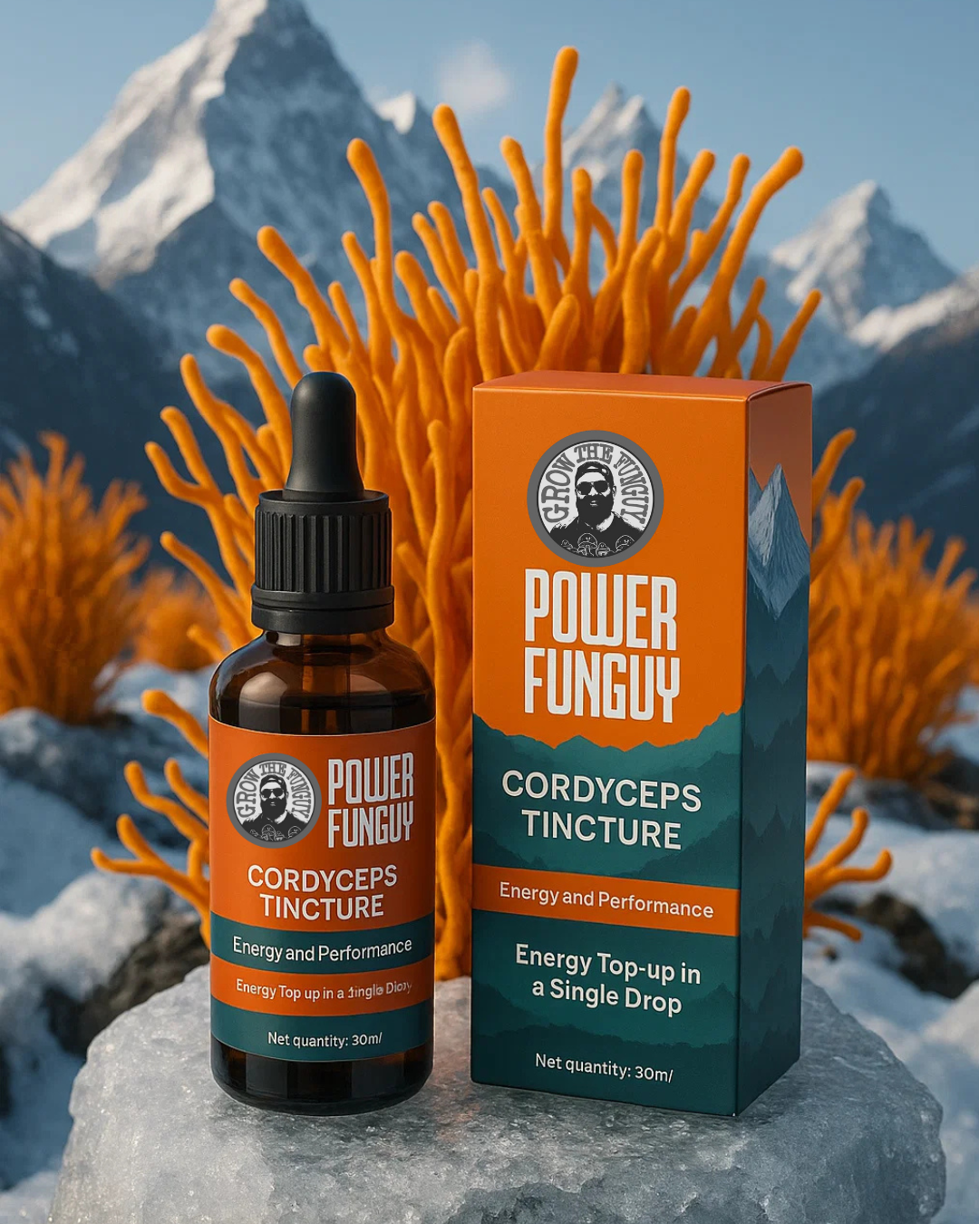 POWERFUNGUY - Dual extract Cordyceps tincture - 30ml