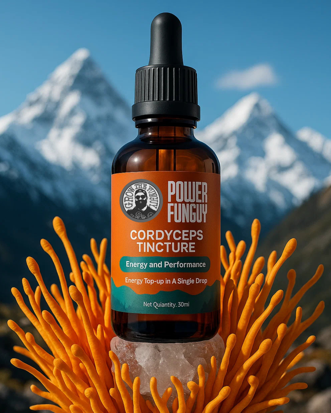 POWERFUNGUY - Dual extract Cordyceps tincture - 30ml